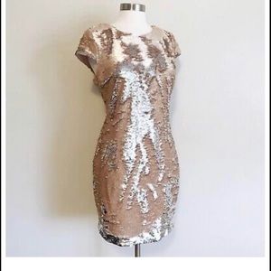 Gianni Bini Flip Sequin Cocktail Dress